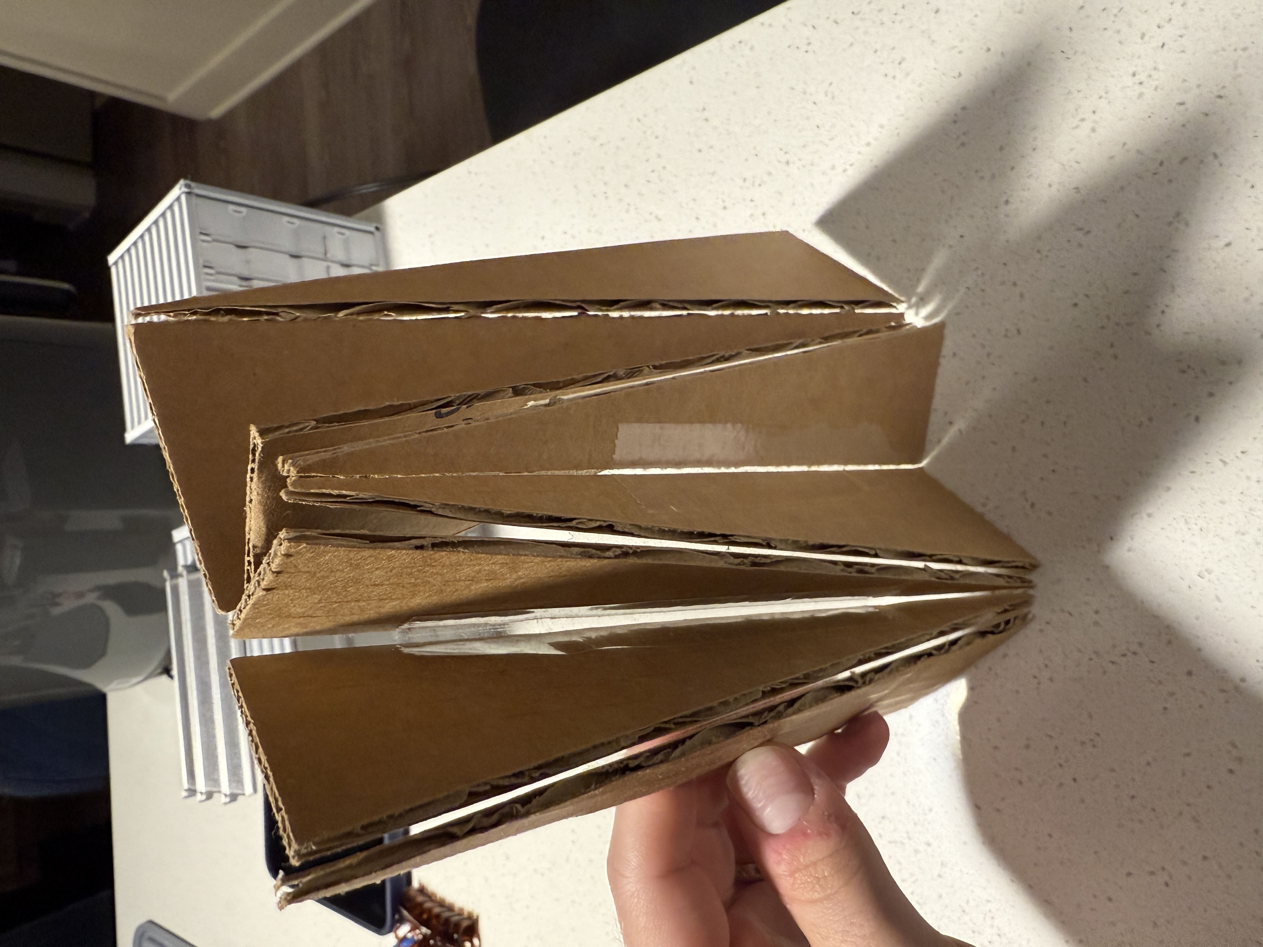 3D printed prototype segment showing the interlocking joint profile